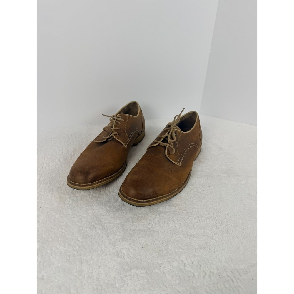 Johnston & Murphy Est. 1850 Sheepskin Leather Derby Shoes Men's 13M Brown